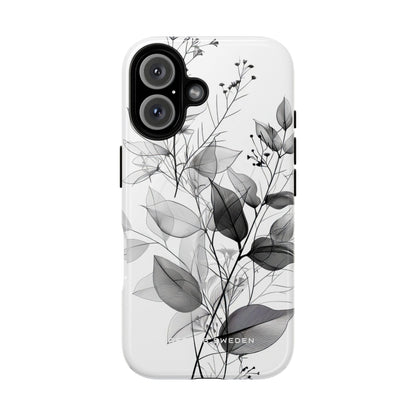 Monochrome Floral Elegance iPhone 16 | Tough+ Phone Case