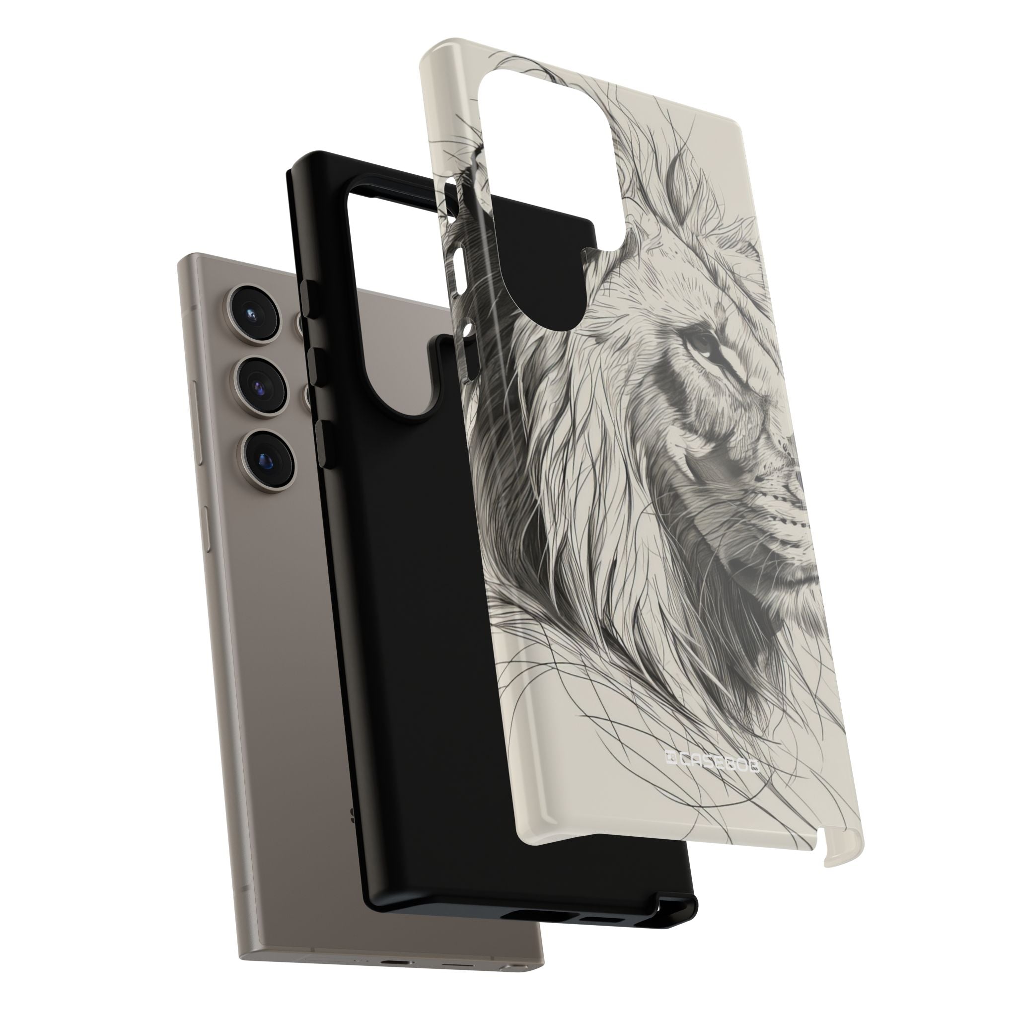 Majestic Lion: Minimalist Elegance - For Samsung S24