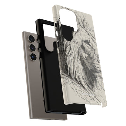 Majestic Lion: Minimalist Elegance - For Samsung S24