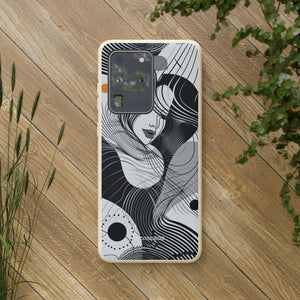 Fluid Noir Rhythm | Biodegradable Phone Case