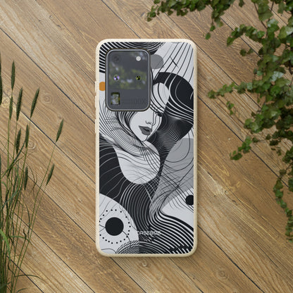 Fluid Noir Rhythm | Biodegradable Phone Case