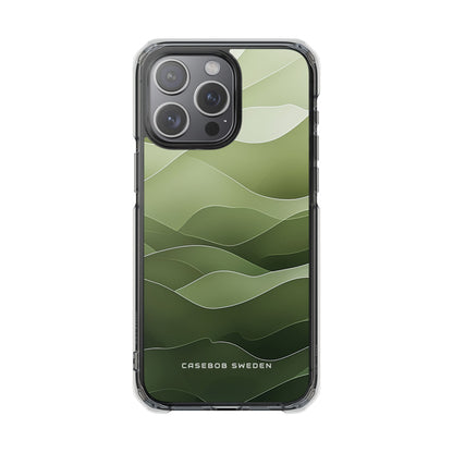 Gradient Emerald Drift iPhone 15 - Clear Impact Phone Case