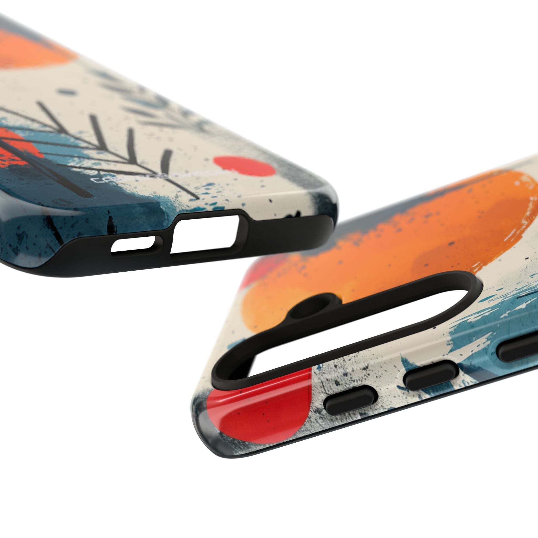 Orange Blue Splash - Tough Samsung S24 Phone Case