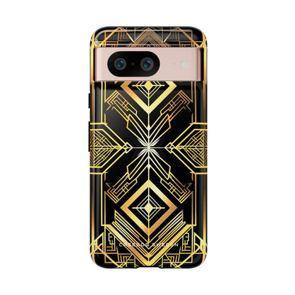 Golden Geometric Opulence Google Pixel 8 - Tough Phone Case