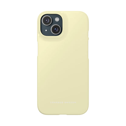 Lemon Chiffon iPhone 15 - Slim Phone Case