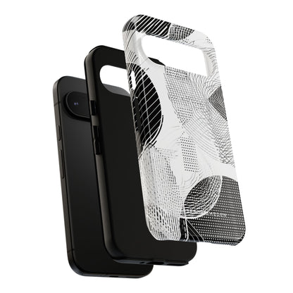 Geometric Line Harmony Google Pixel 9 - Tough Phone Case