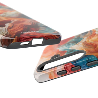 Fabric Peaks Cream Samsung S25 Plus Case - Tough