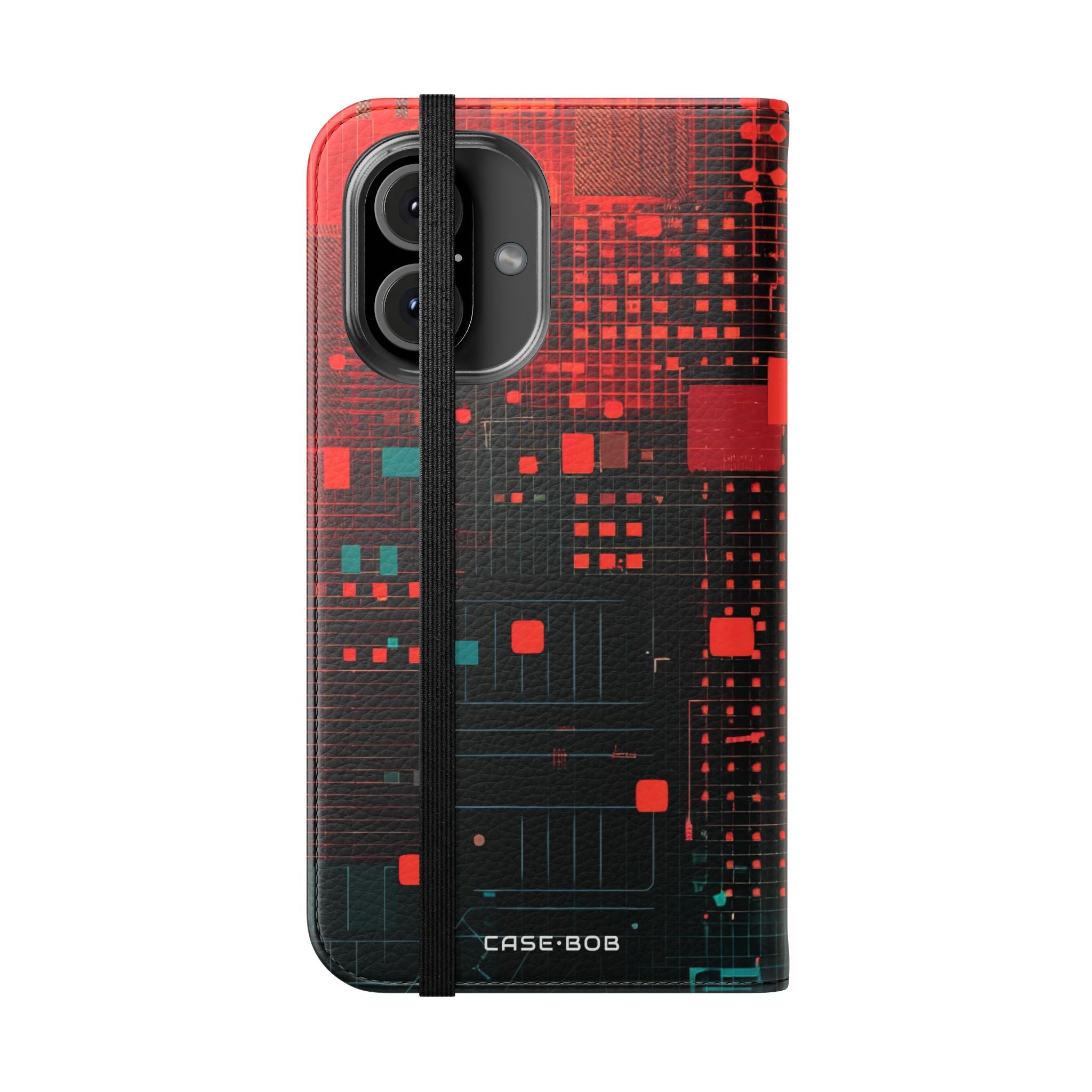Crimson Circuit - iPhone 16  Case - Wallet