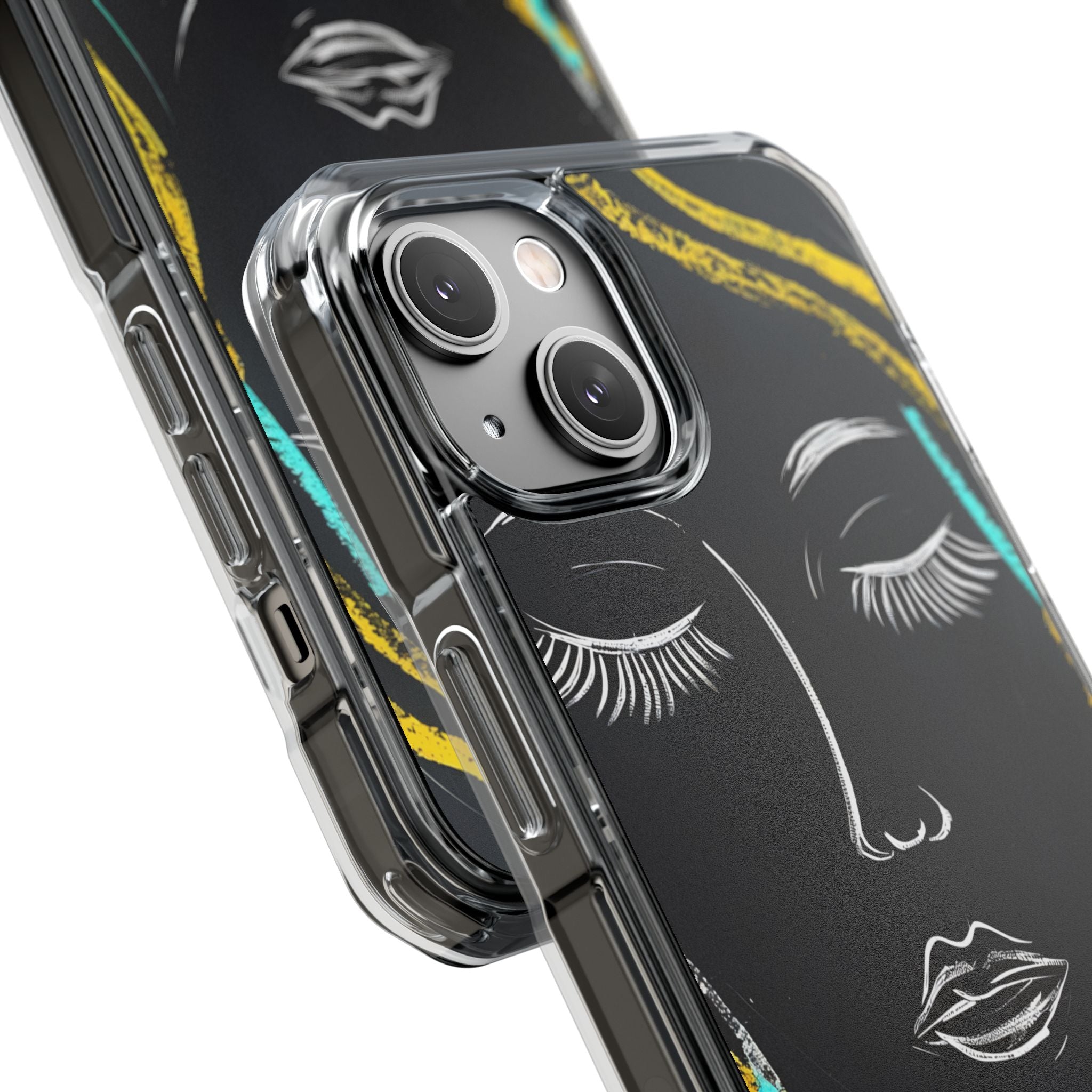 Vivid Minimalist Portrait iPhone Case - Impact
