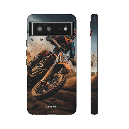 Rider Amidst Desert Fury - Google Pixel Case