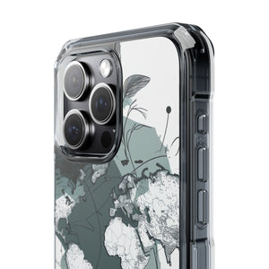 Botanical Cartography - Phone Case for iPhone (Clear Impact - Magnetic)