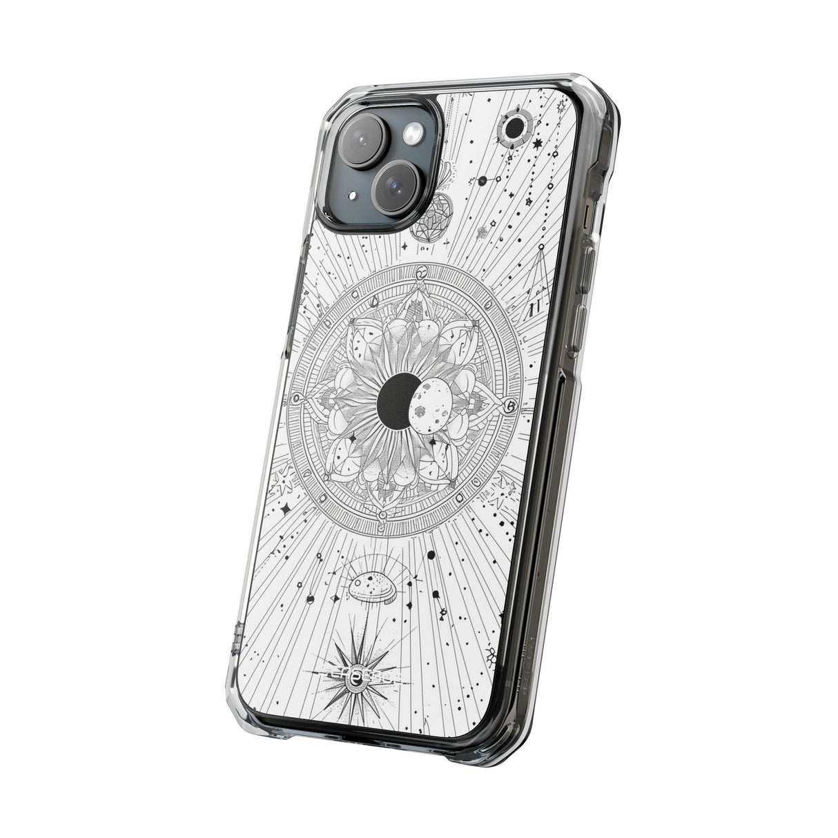 Celestial Mandala Mystique – Handyhülle für iPhone (Clear Impact – Magnetisch) 