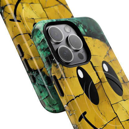 Cracked Smiley iPhone 15 Pro Max Case - Tough+