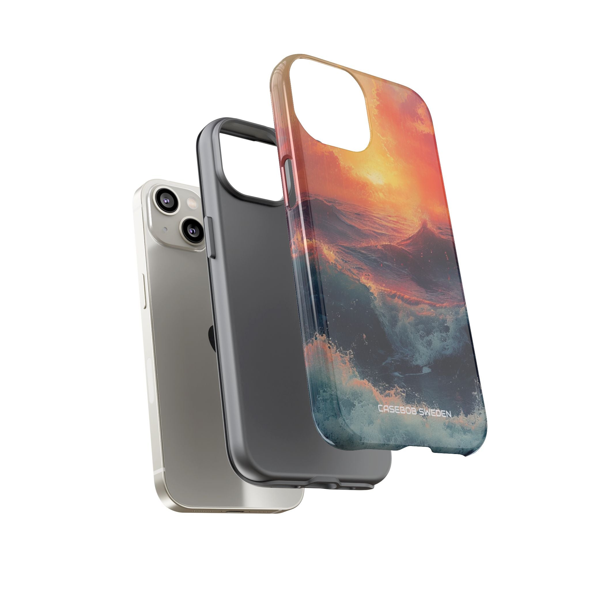 Ocean Sunset Waves - Tough iPhone 14 Phone Case