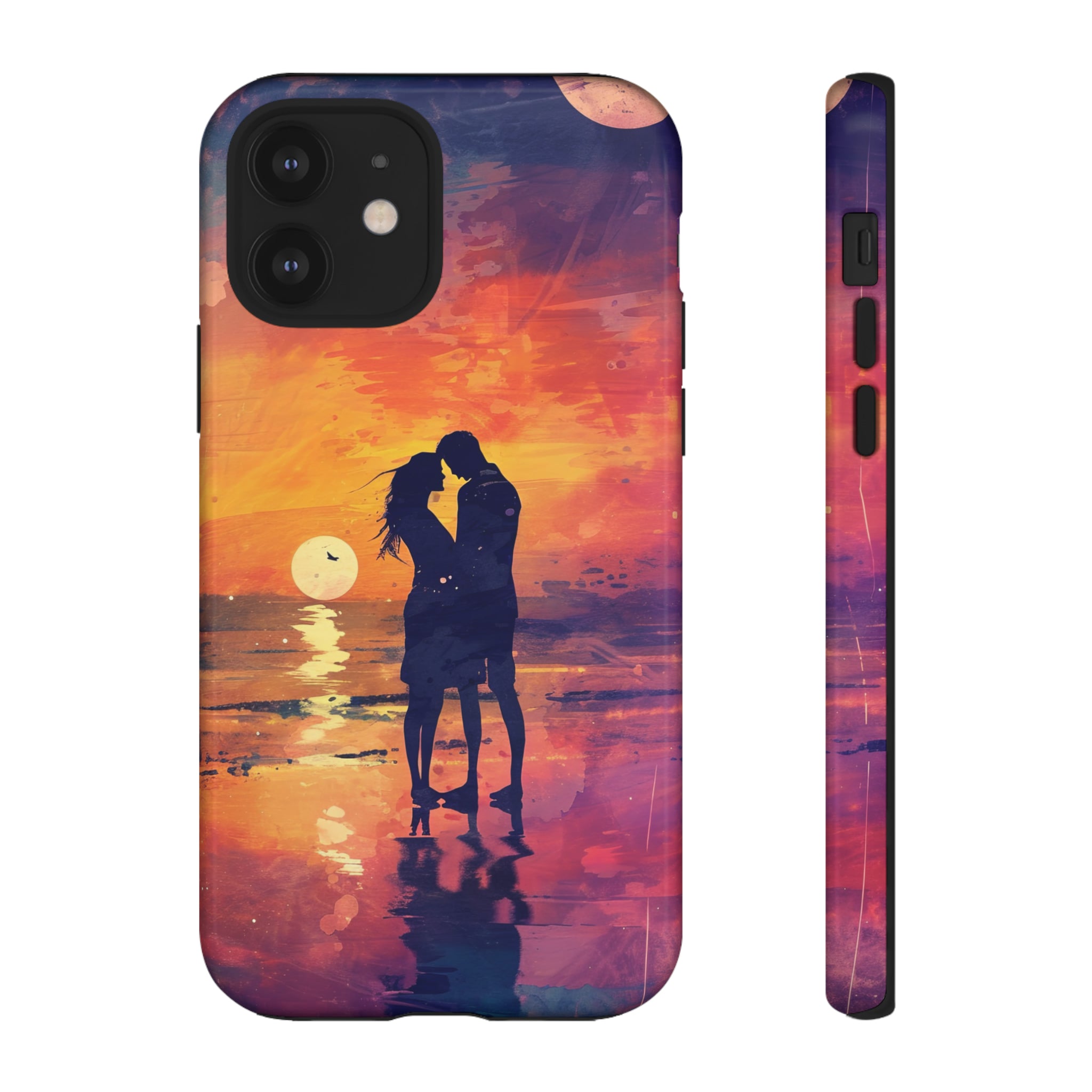 Seaside Sunset Embrace - Protective Phone Case