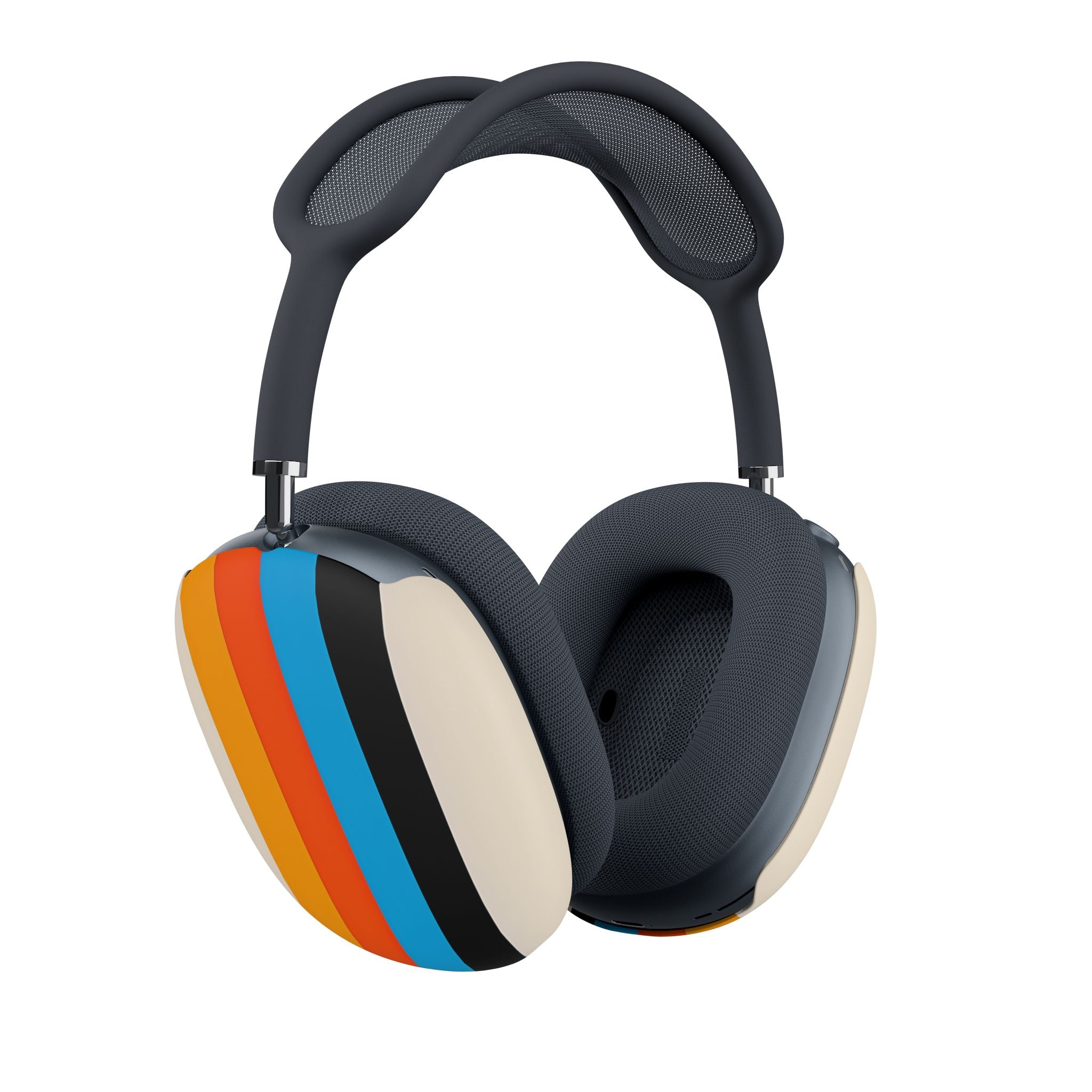 Sateenkaariraitoja beige - AirPod Max -suojakotelo