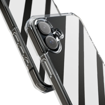 Diagonal Bands Noir iPhone 16 Plus Case - Impact