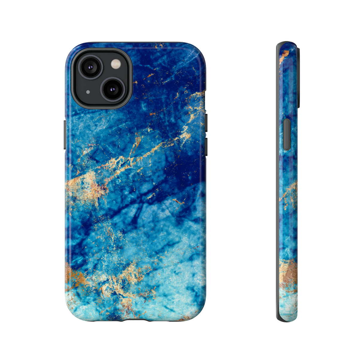 Blue Marble Background - Protective Phone Case