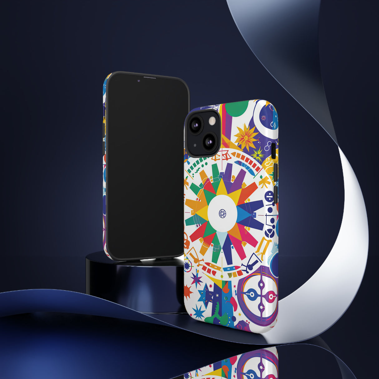 Celestial Horoscope Whirl - Protective Phone Case