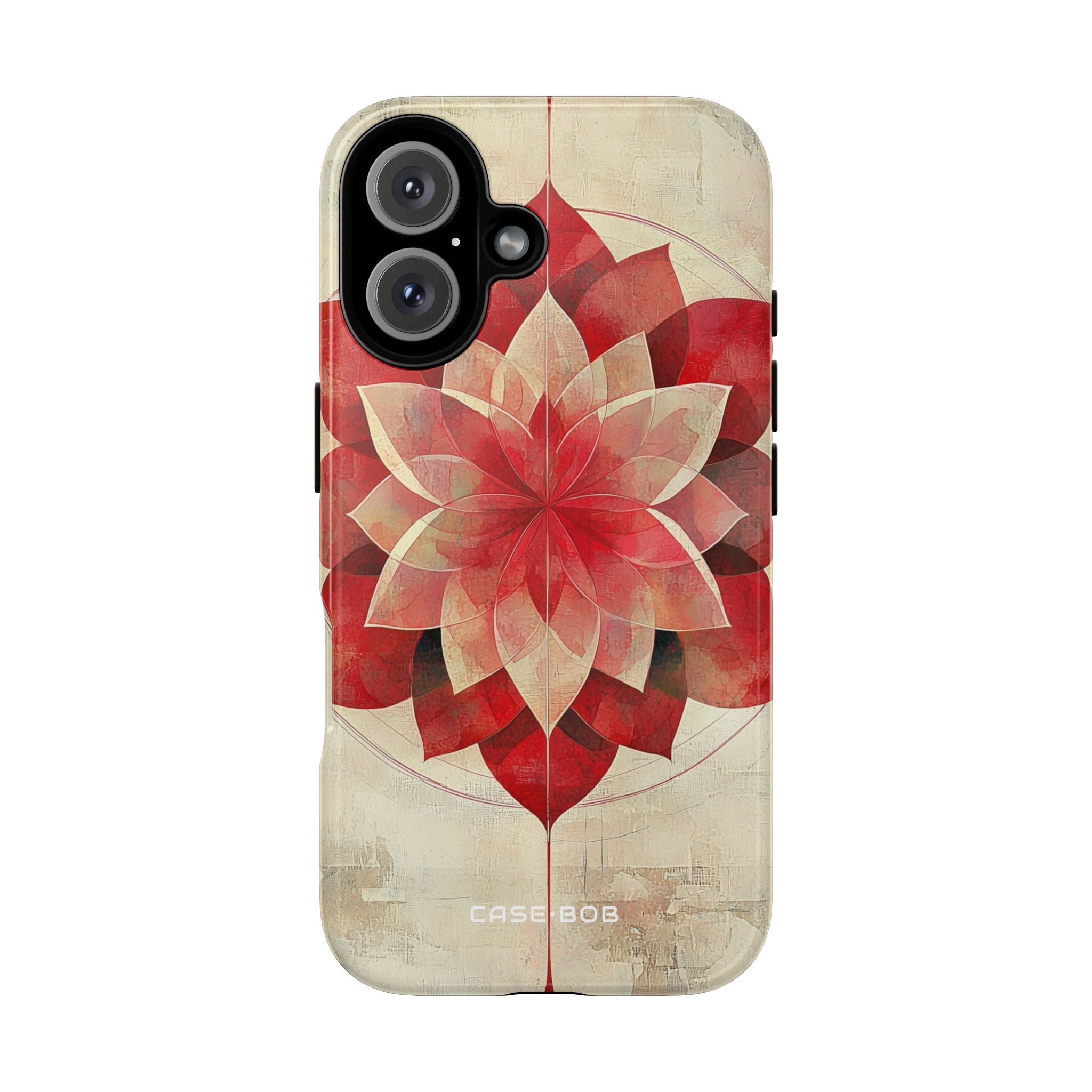 Crimson Bloom iPhone 16 Case - Tough
