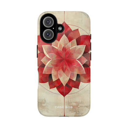 Crimson Bloom iPhone 16 Case - Tough