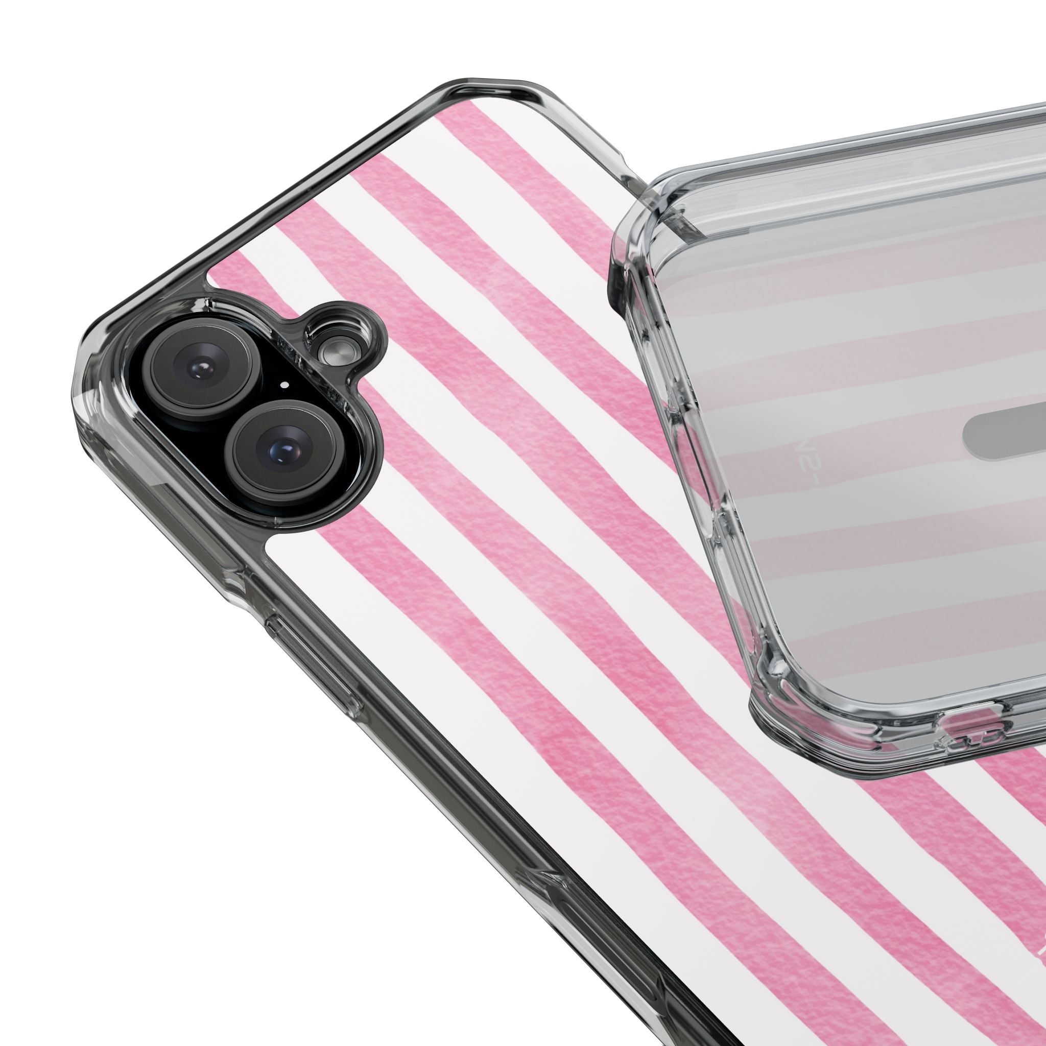 Pink Watercolor Stripes iPhone Case - Impact