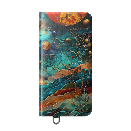 Solar Orbit Orange - Samsung S25+ Case - Lompakko