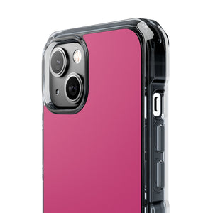 Magenta Pantone | Handyhülle für iPhone (Clear Impact Case – magnetisch) 