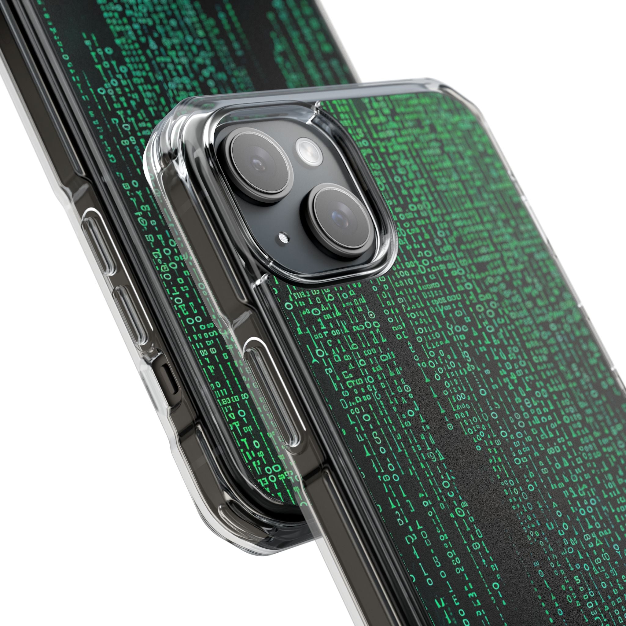 Matrix Gradient Flow iPhone 15 - Clear Impact Phone Case