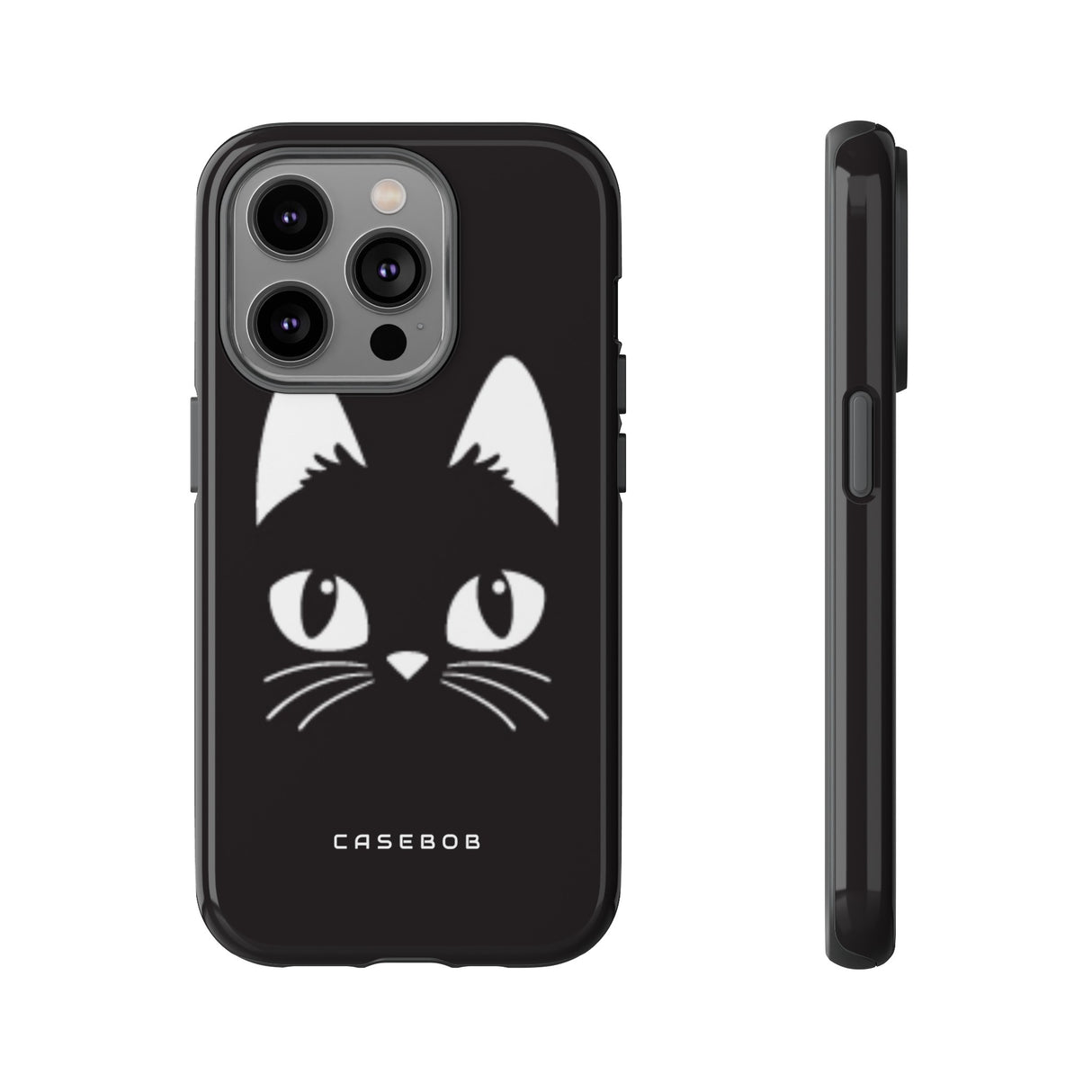 Cartoon Cat Icon - Protective Phone Case