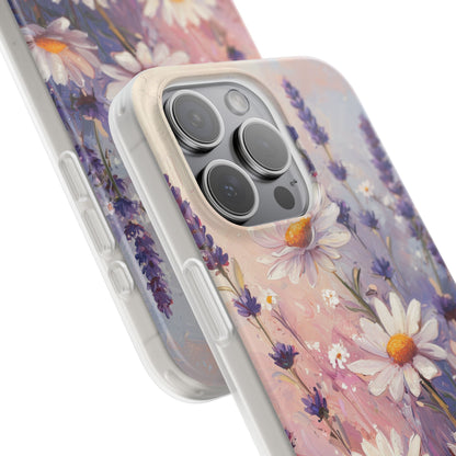 Daisy Lavender Bloom iPhone 15 Pro Max Case - Soft