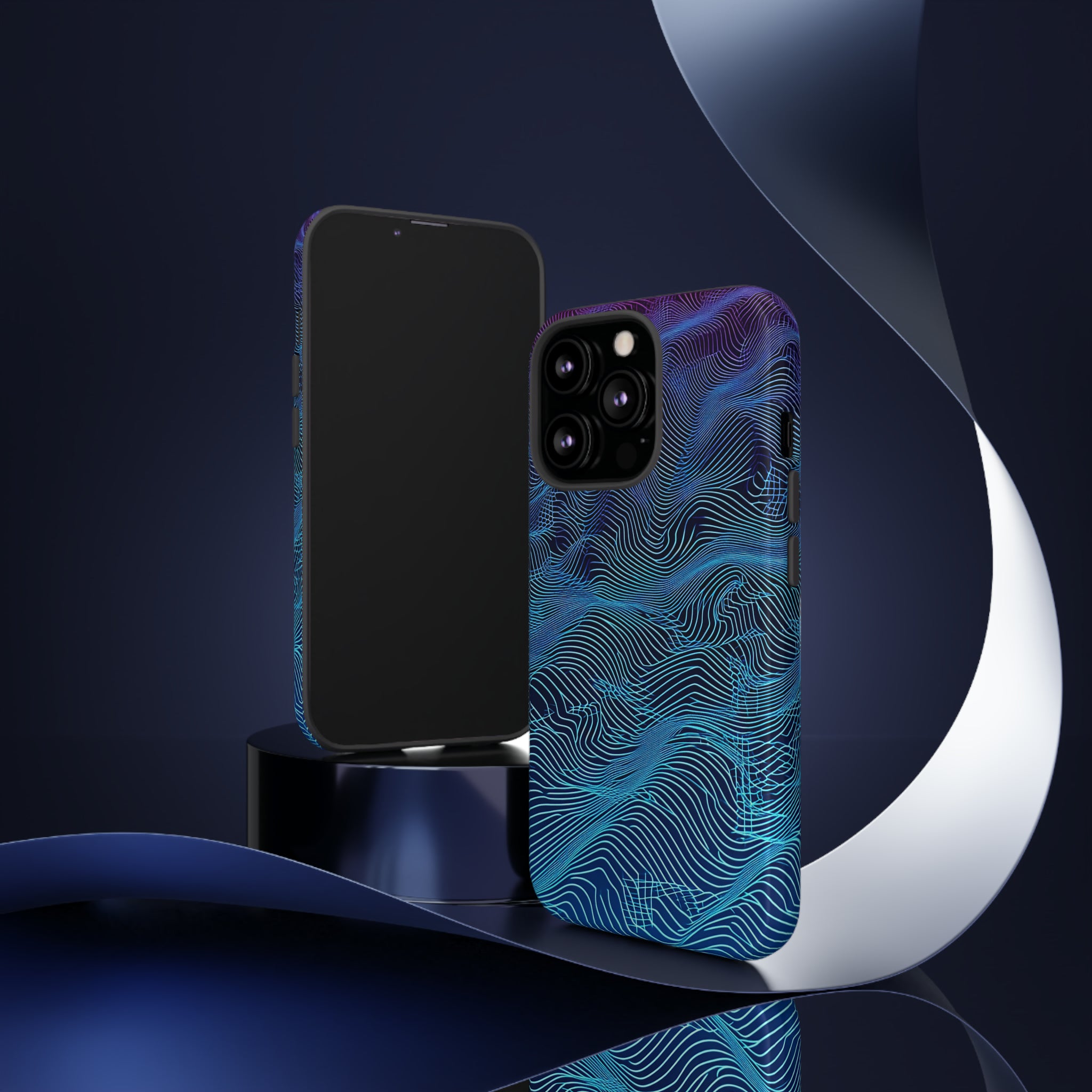 AI Interface: Tech Gradient - Protective Phone Case