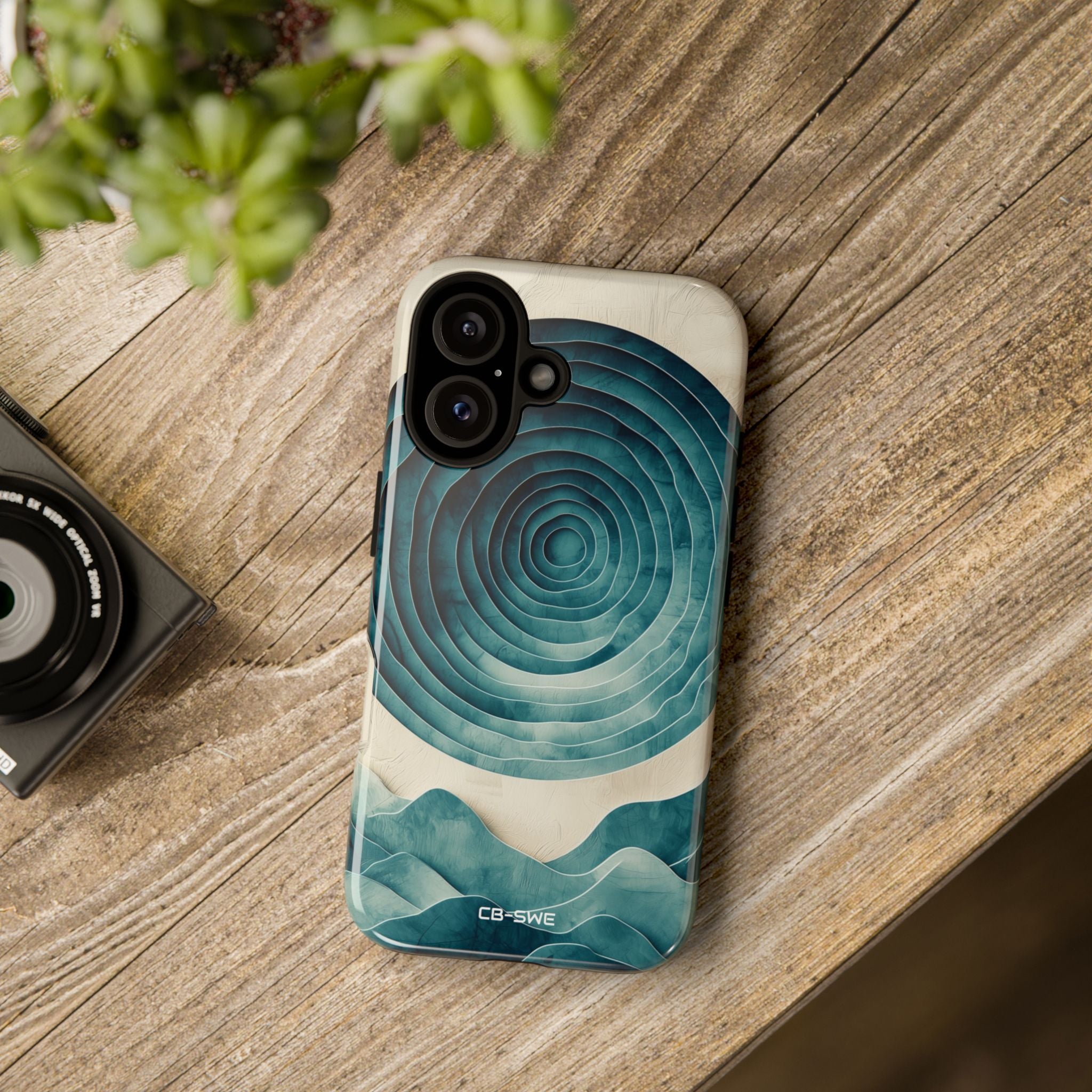 Waves Embrace Circles - iPhone Case