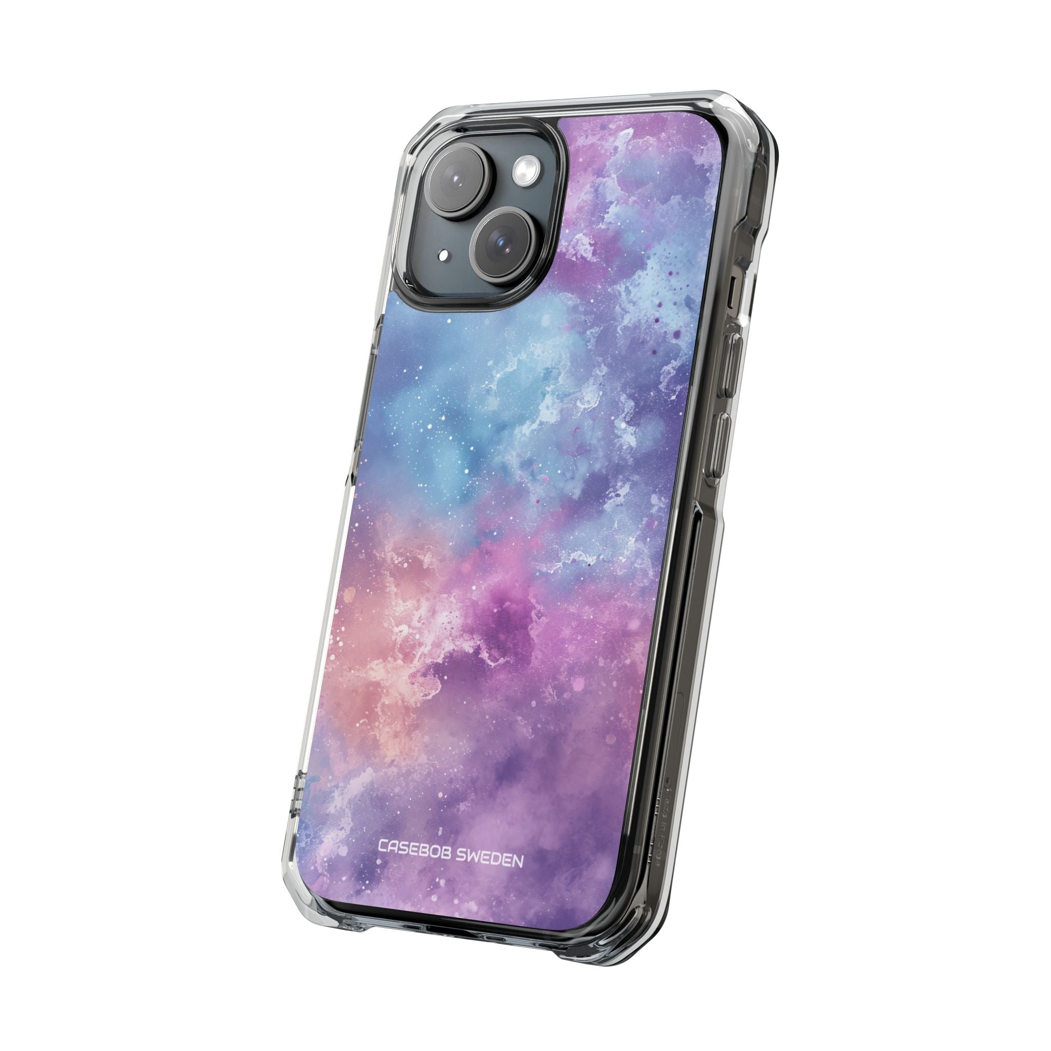 Cosmic Nebula Swirls - Clear Impact iPhone 15 Phone Case