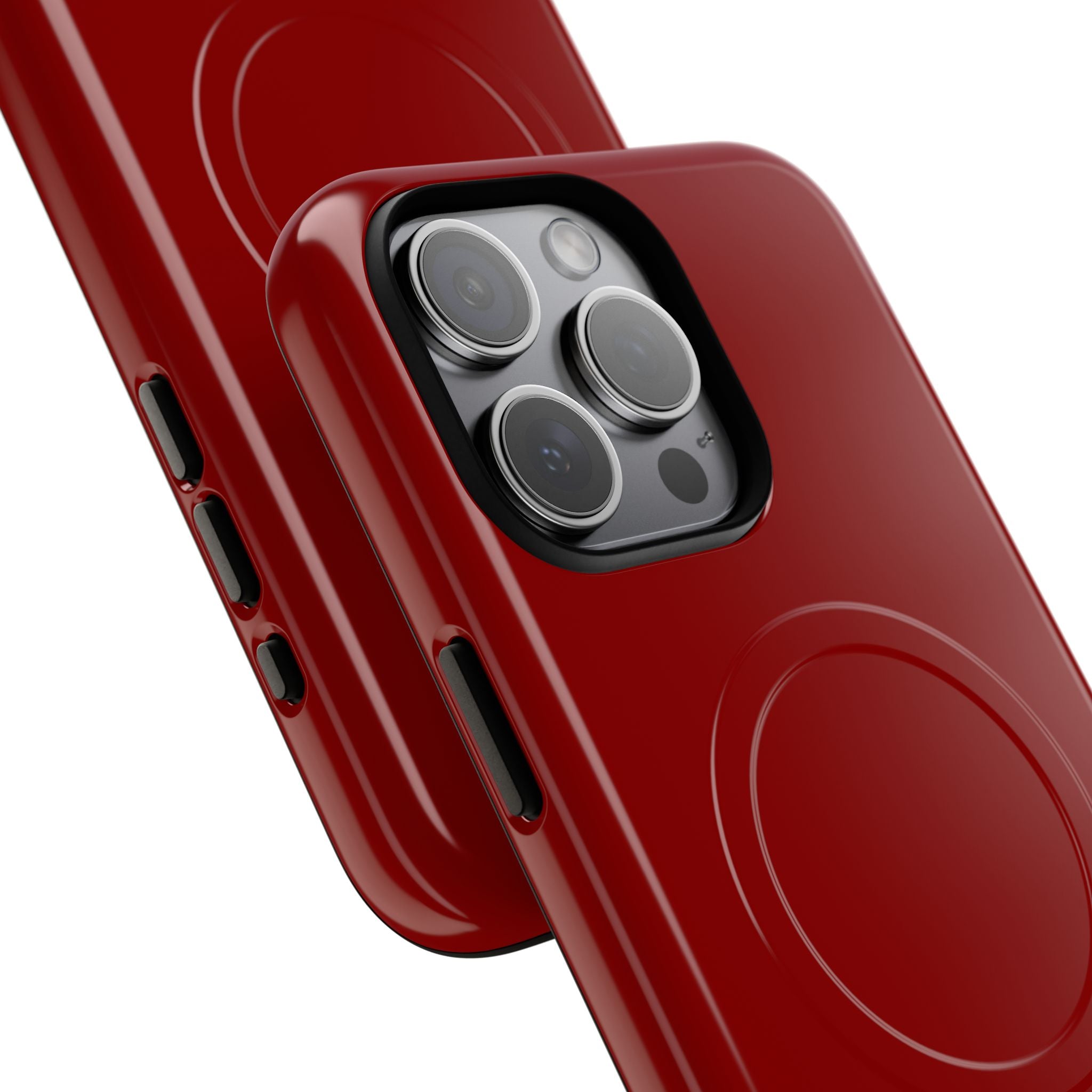 Dark Red iPhone 15 | Tough+ Phone Case