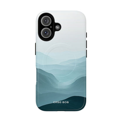 Teal Mist Mountains iPhone 16 Case - Tough+