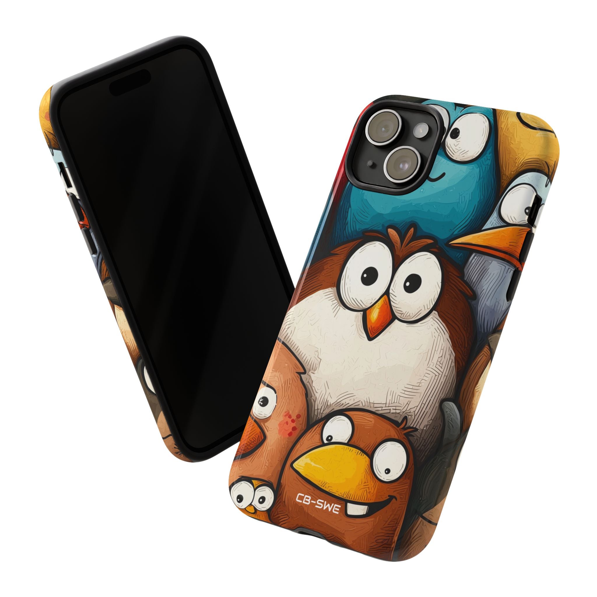 Whimsical Birds Gather - iPhone Case