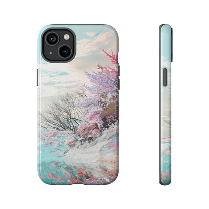 Winter Lake Weave Bliss - Protective Phone Case