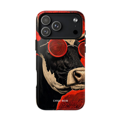 Hypnotic Cow iPhone 17 Pro Max Case - Tough+