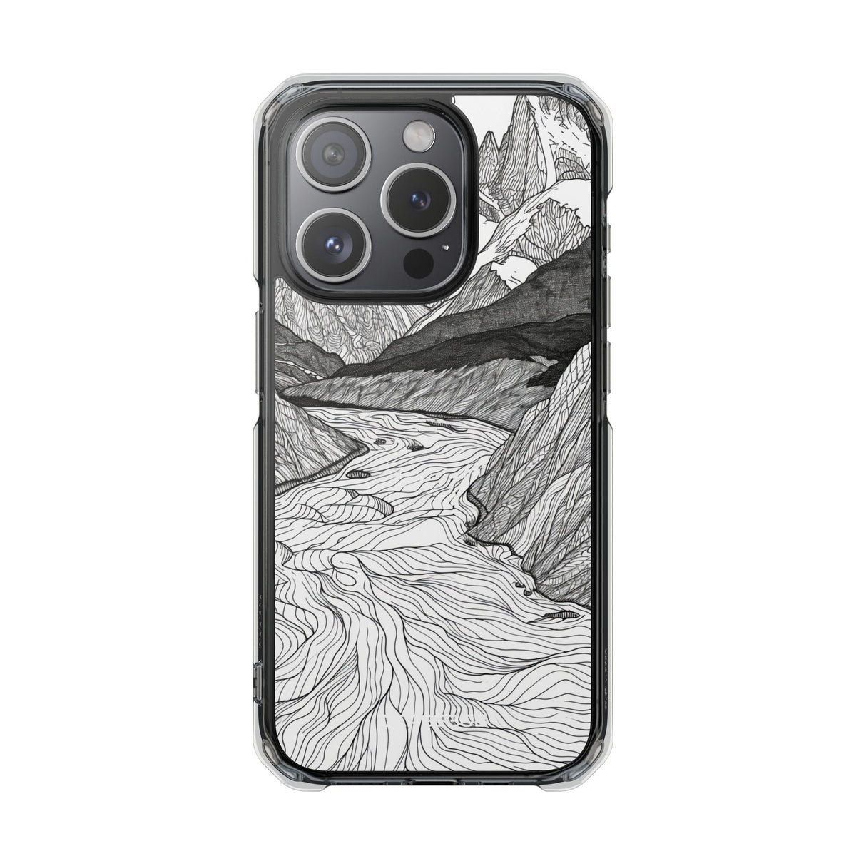 Mountain Tranquility - Phone Case for iPhone (Clear Impact - Magnetic)