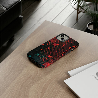 Secure Spectrum: Digital Gradient - Protective Phone Case