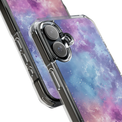 Cosmic Nebula Swirls - Clear Impact iPhone 16 Phone Case