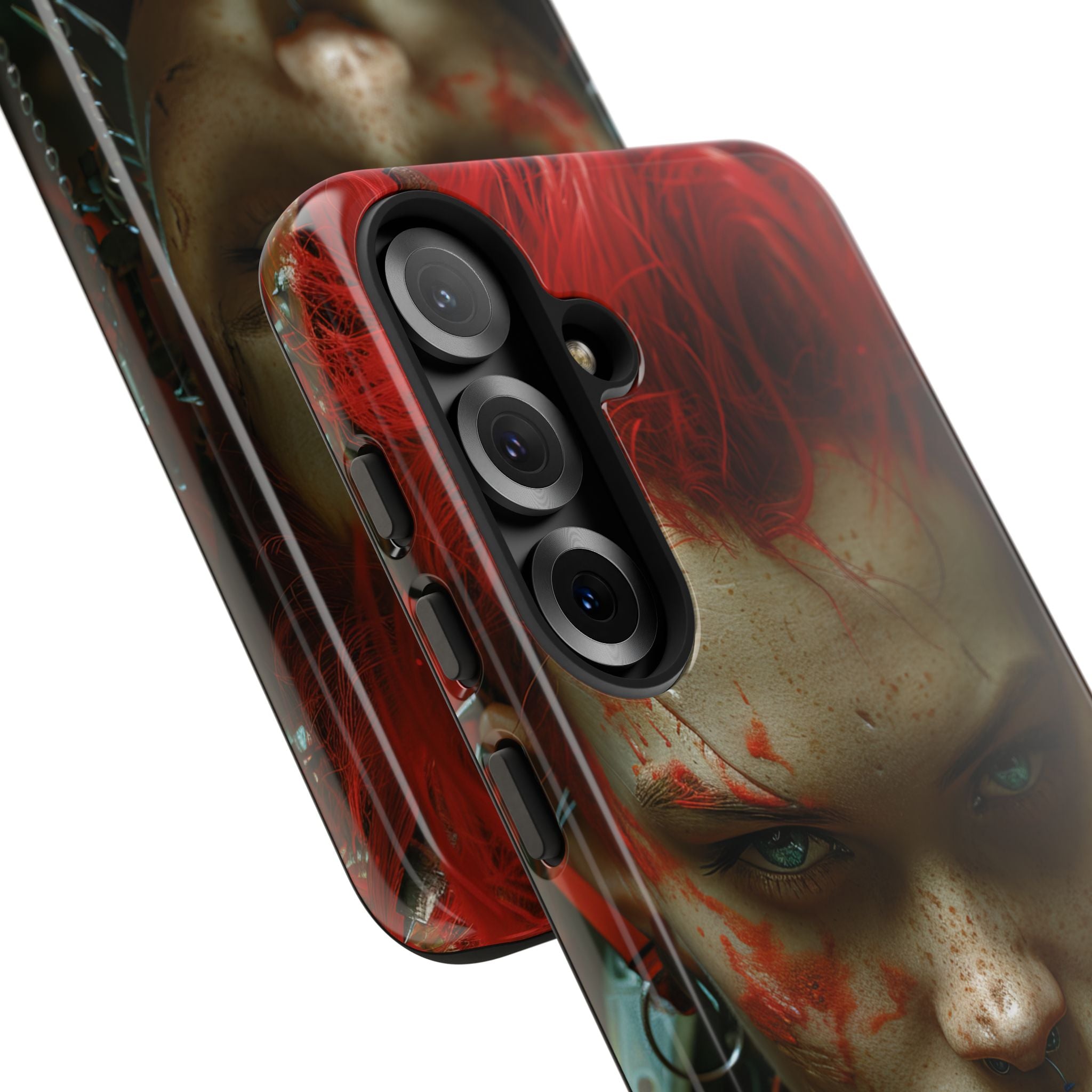 Red Spike Gaze Samsung S25 Plus Case - Tough