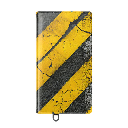 Yellow Stripes Distress - Samsung S24 Ultra Case - Wallet