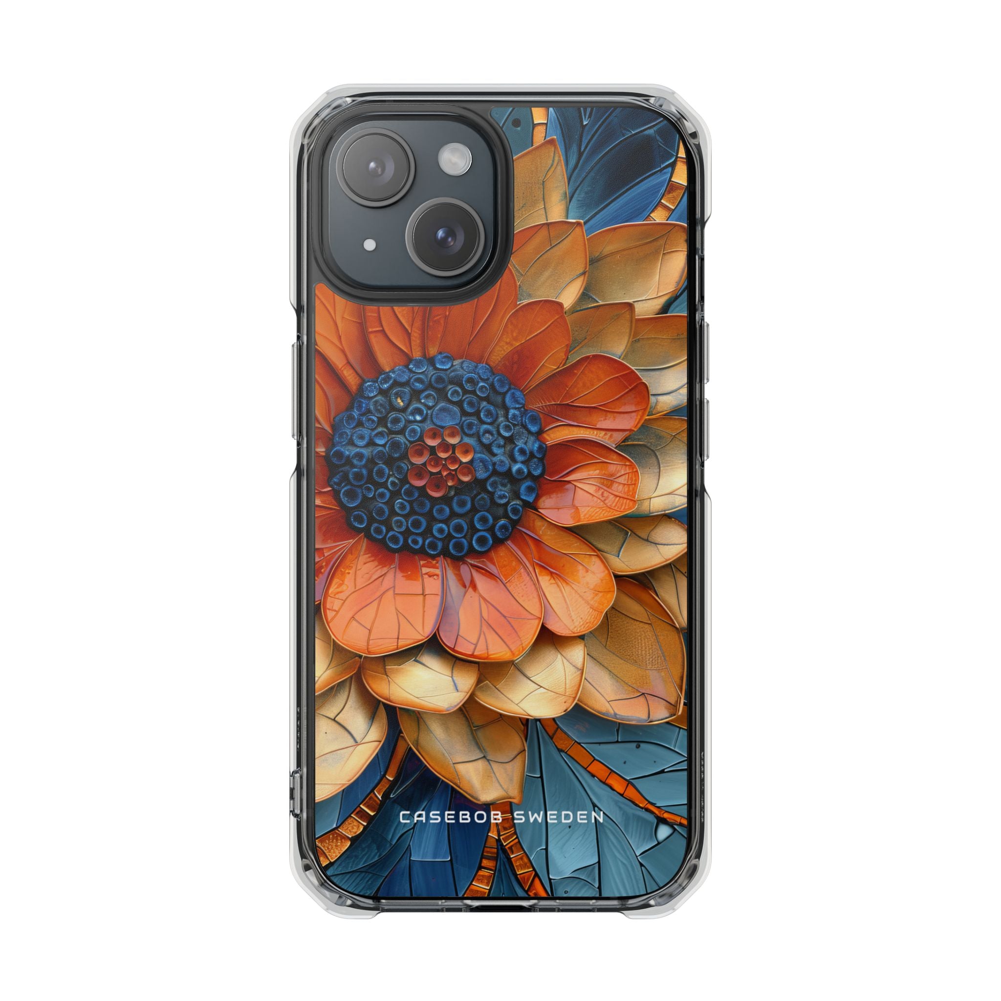 Mosaic Blossom Harmony iPhone 15 - Clear Impact Phone Case