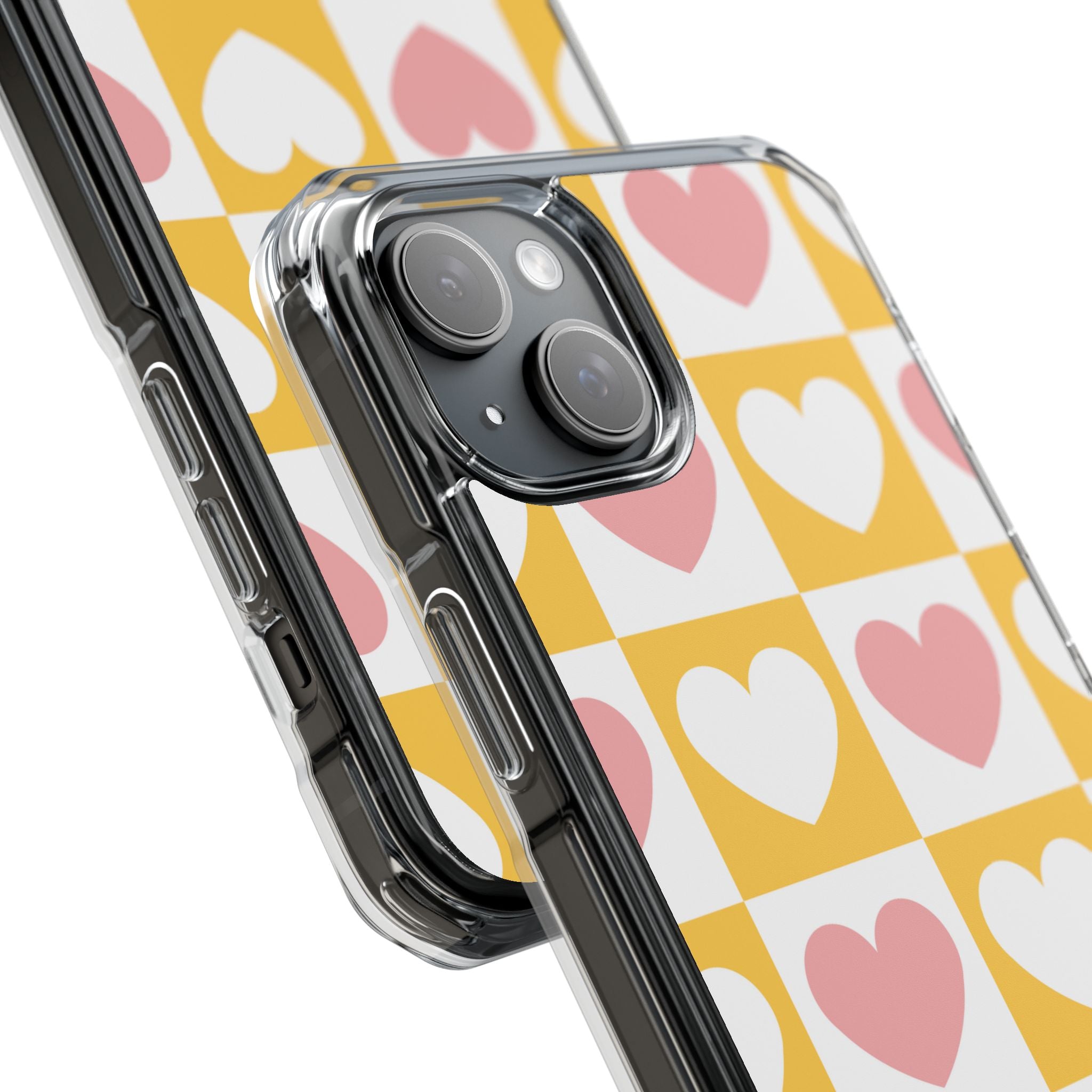 Heart Grid Harmony iPhone Case - Impact