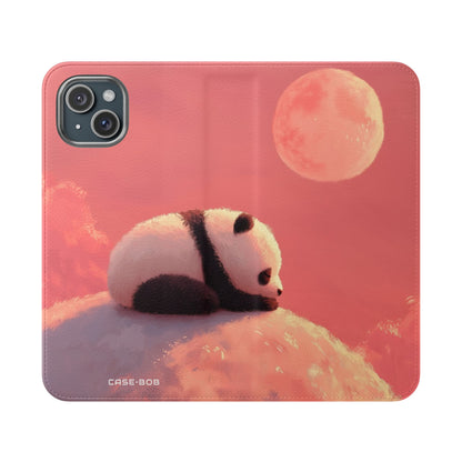 Panda Moonlight - iPhone 15 Plus Case - Wallet
