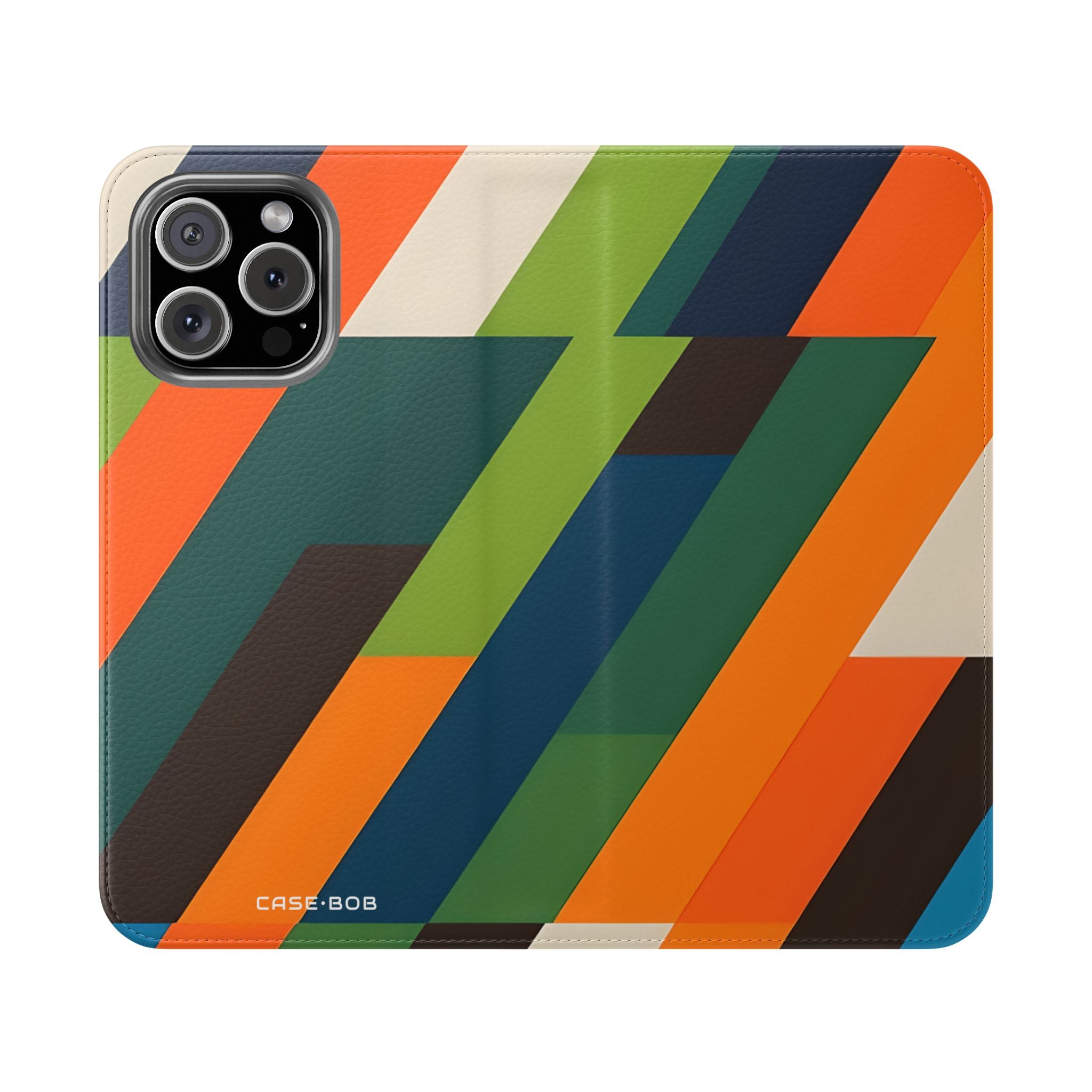 Zigzag Stripes - iPhone 16 Max Case - Wallet