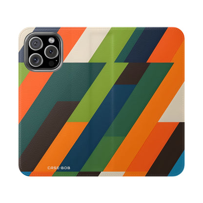 Zigzag Stripes - iPhone 16 Max Case - Wallet