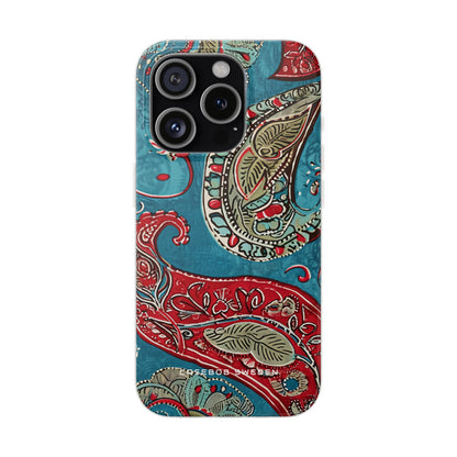 Vintage Paisley Elegance iPhone 15 - Flexi Phone Case